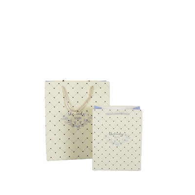 Beautiful Recyclable Hot Pink Happy Silver Words Iron Paper Bag Free Sample Selling Gold Wedding Gift Bag