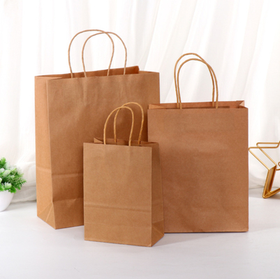 Wholesale Custom Size Disposable Cheaper Full Color Printing Paper Bag Reusable Shopping Paper Bag